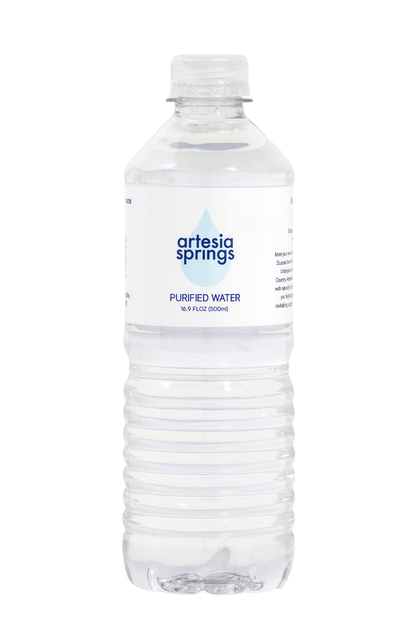 Artesia Springs Purified Water —  24-pack of 16.9oz Clear Bottles